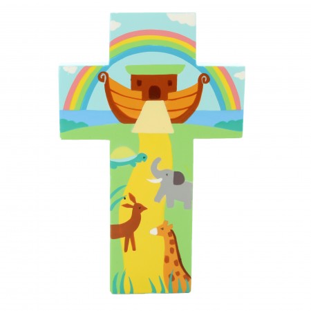 Croix enfantine Arche de Noë de 12cm
