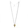 2.5cm rope necklace with maple wood cross