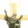 Croix du Christ Glorieux en bois d'olivier de 15cm