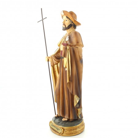 Statua di san Giacomo in resina da 20 cm