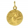 Médaille de Sainte Rita Plaqué Or de 18mm