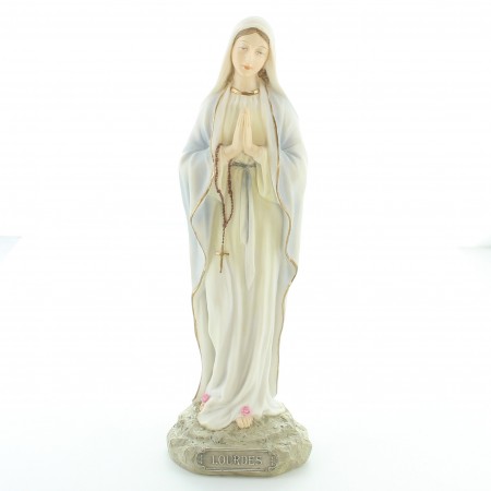 Statua in resina di Nostra Signora di Lourdes da 20 cm