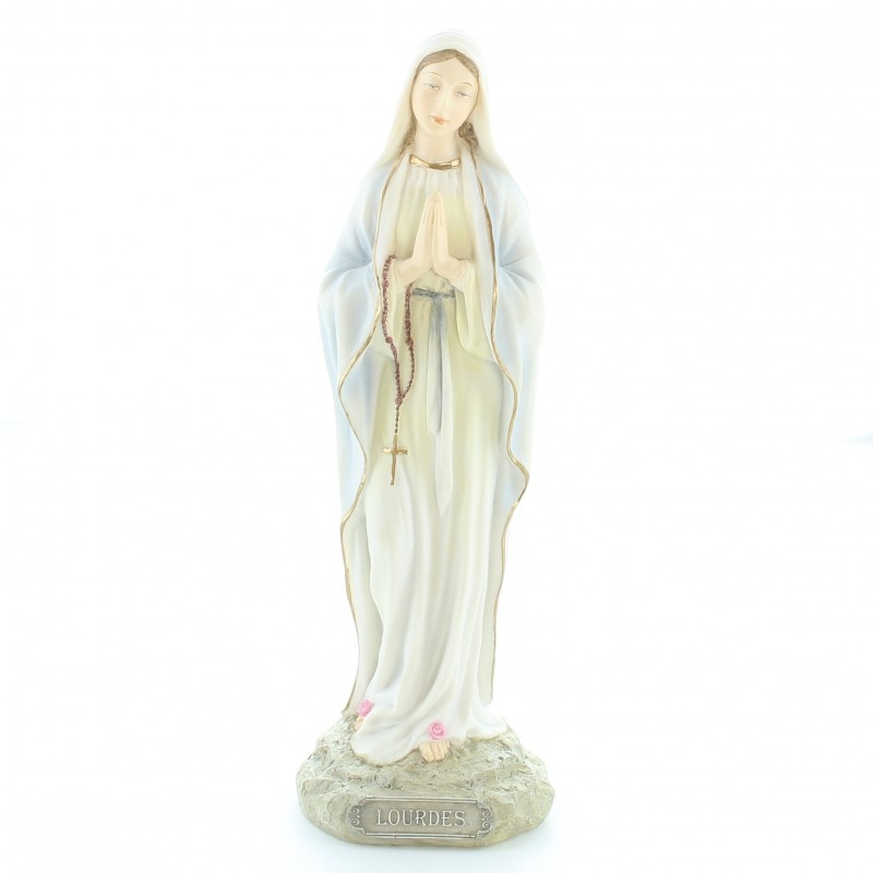 Statue de Notre Dame de Lourdes de 20cm en résine