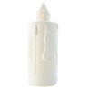 Lampada a candela in porcellana con raffigurazione della Madonna di Lourdes e di san Bernadette 20cm