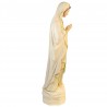 Statua di Nostra Signora di Lourdes in finto legno e paillettes 60 cm