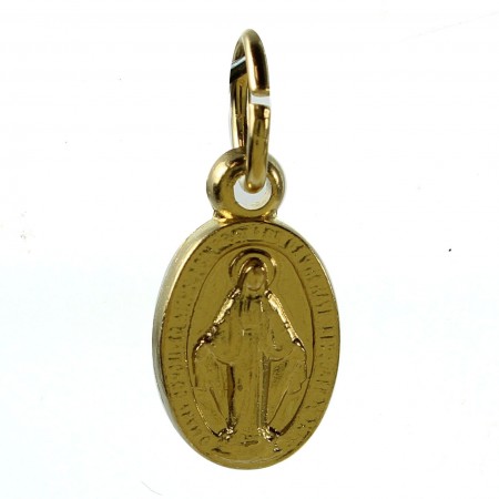 2 gold-plated medals of the Miraculous Virgin 10mm