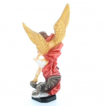 Statue de l'Archange Saint Michel luttant contre Satan en résine de 20cm