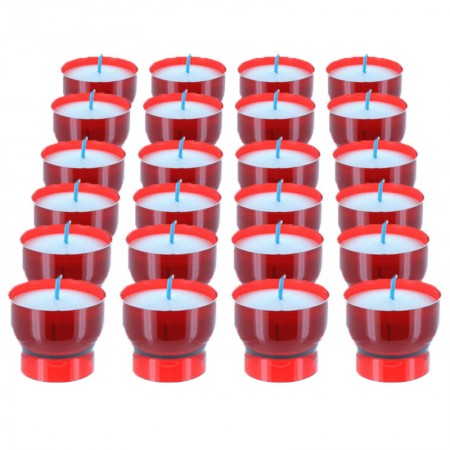 24 candele votive rosse 4...