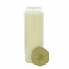 20 white novena candles in odourless vegetable wax