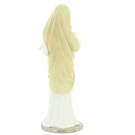 Statua in resina dipinta a mano di 31 cm della Vergine con Bambino