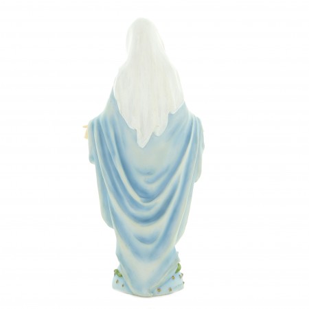 Statue de la Vierge Miraculeuse en résine peinte à la main de 21cm