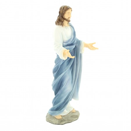 Statue du Christ en résine peinte à la main de 23cm