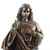 Statue Sacré Coeur de Jésus en bronze coulé à froid 21cm