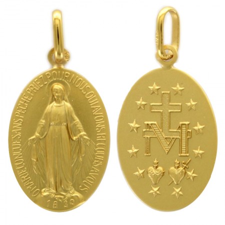 Medaglia Miracolosa in oro 17 mm
