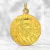 Medal of the Crowned Holy Mary in 18 carat gold - Free Engraving - 20 mm