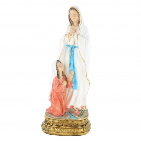 Statua in resina dell'Apparizione di Lourdes 30cm