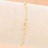 18-carat Gold one decade bracelet with hanging cross