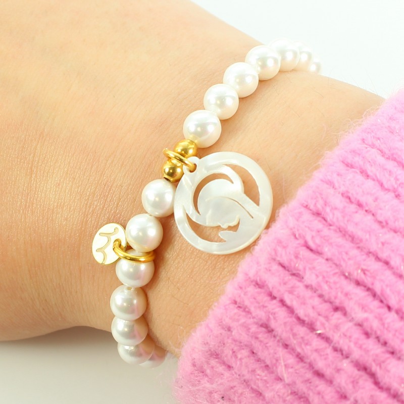 Communion bracelet in pearls