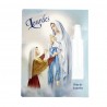 Immaginetta religiosa, Apparizione di Lourdes, preghiere e fiala acqua di Lourdes 10 ml