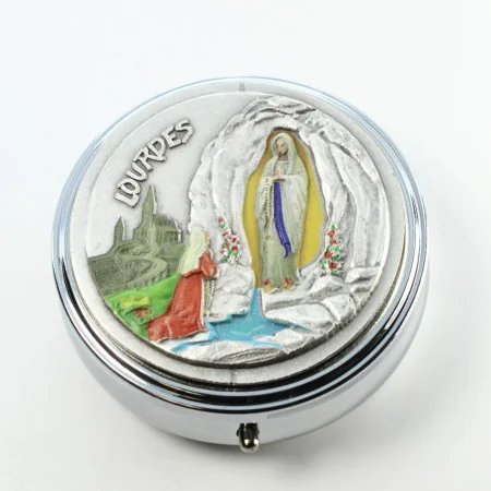 Silvery Pix with the Apparition of Lourdes
