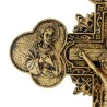 Gilded resin Crucifix of the Holy Family 36cm