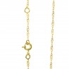 Catena a maglie Singapore 40 cm in oro 9K
