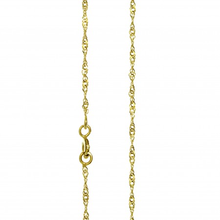 Catena a maglie Singapore 40 cm in oro 9K