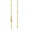 Catena a maglie Singapore 40 cm in oro 9K