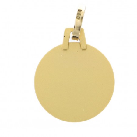 Médaille d'Ange à la Colombe en Or 18 carats 14 mm