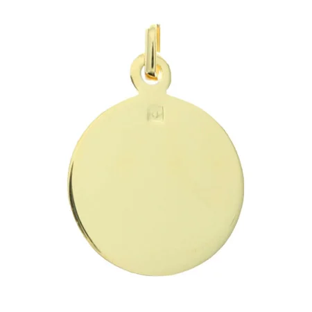 Médaille de Saint Charbel de 16mm plaqué or avec Gravure Personnalisée