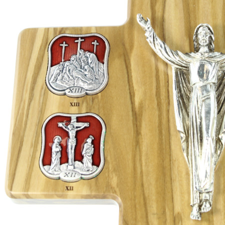 Netoches 10 PCS Petites Croix En Bois D'Olivier - Croix De Prière Portable