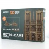 Puzzle sculpture 3D de Notre Dame de Paris 165 pièces en carton