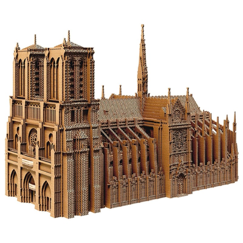 Puzzle sculpture 3D de Notre Dame de Paris 165 pièces en carton