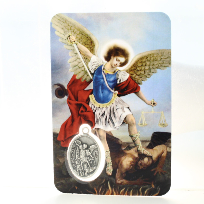 Médaille Chaîne Carte Saint Michel Archange Prière ITA | vente en ligne sur Médaille Chaîne Carte Saint Michel Archange Prière ITA | vente en ligne sur