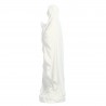 Statue Notre Dame de Lourdes en résine blanche de 10 cm