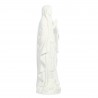 Statue Notre Dame de Lourdes en résine blanche de 10 cm