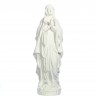 Statue Notre Dame de Lourdes en résine blanche de 10 cm