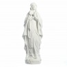 Statue Notre Dame de Lourdes en résine blanche de 10 cm