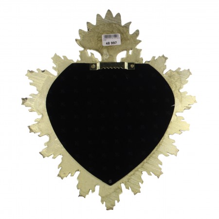 Grand miroir Ex-voto en résine dorée