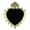 Grand miroir Ex-voto en résine dorée