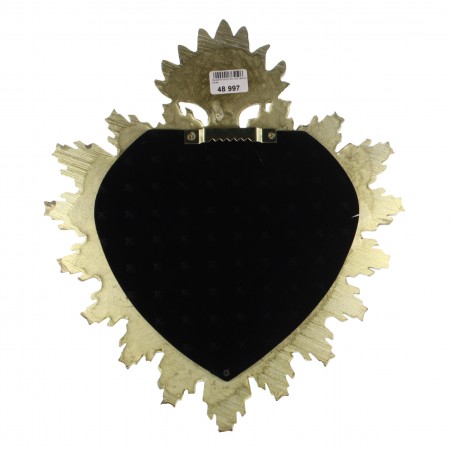 Grand miroir Ex-voto en résine dorée