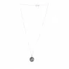 Parure en argent, chaîne et médaille de l'Apparition