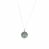 Parure en argent, chaîne et médaille de l'Apparition