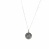Parure en argent, chaîne et médaille de l'Apparition