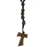 Rosario di Lourdes di legno d'ulivo di Gerusalemme