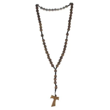 Rosario di Lourdes di legno d'ulivo di Gerusalemme