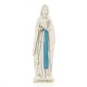 Statue de la Vierge de Lourdes Blanche et Bleu de 10 cm en résine