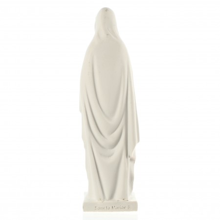 Statue de la Vierge de Lourdes Blanche et Bleu de 10 cm en résine