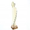 Statue de 21cm résine de Notre Dame de Lourdes avec un manteau de fleurs