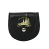 Black Leather Case for Rosary Sanctuary of Lourdes
